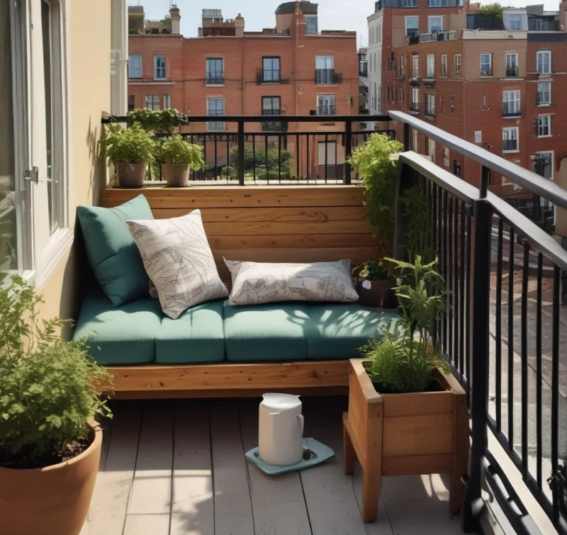 18 Creative Small Balcony Ideas - Transform Your Tiny Outdoor Space Choose Smart Multi-Purpose Furniture Pieces