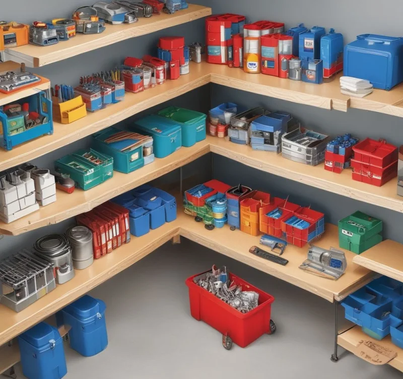 17 Smart Garage Workshop Layout Ideas for Maximum Productivity Clear Labeling and Color-Coding System