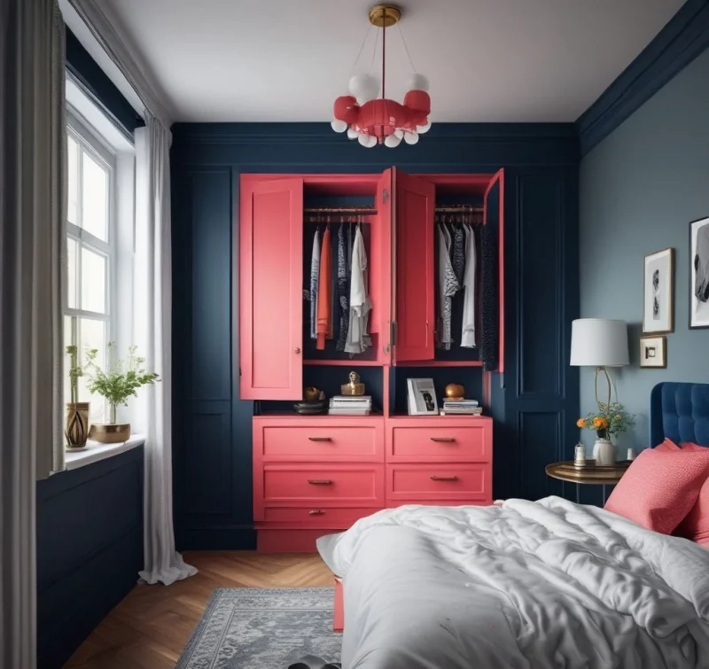 20 Smart Bedroom Wardrobe Ideas That Transform Your Space Colorful Statement Wardrobes