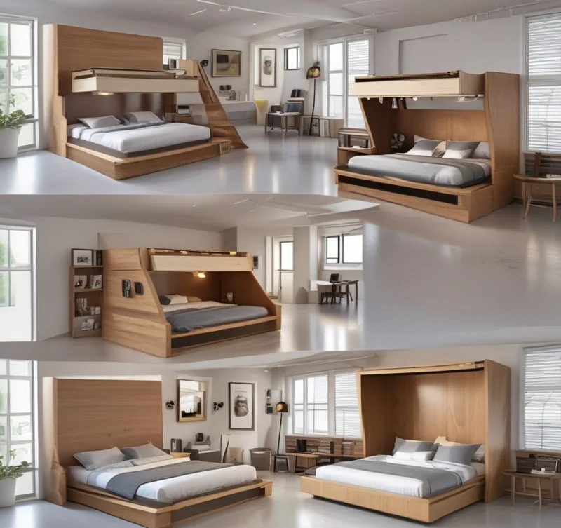 Concealed Murphy-Style Loft
