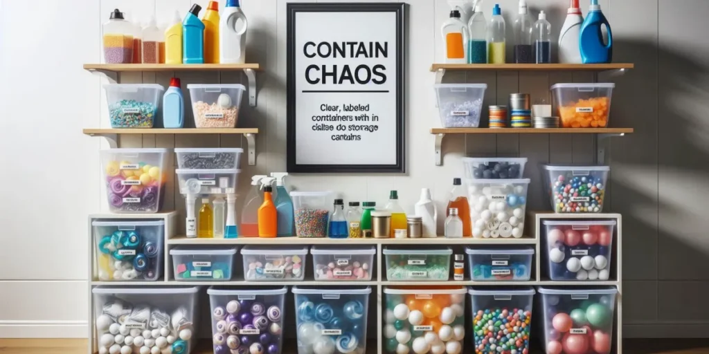 Transform Your Tiny Utility Room: 15 Genius Hacks for Maximum Function Contain Chaos with Labeled Storage Containers