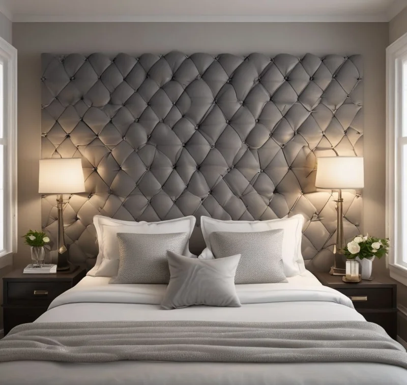 Elegant Button-Tufted Headboard
