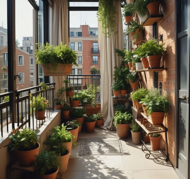 18 Creative Small Balcony Ideas - Transform Your Tiny Outdoor Space Fill Every Corner with Lush Container Gardens