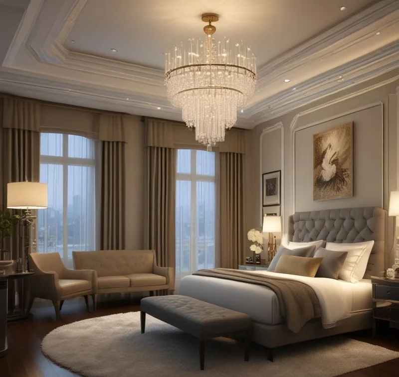 19 Stunning Bedroom Lighting Solutions That Will Transform Your Room Glamorous Chandelier Lighting