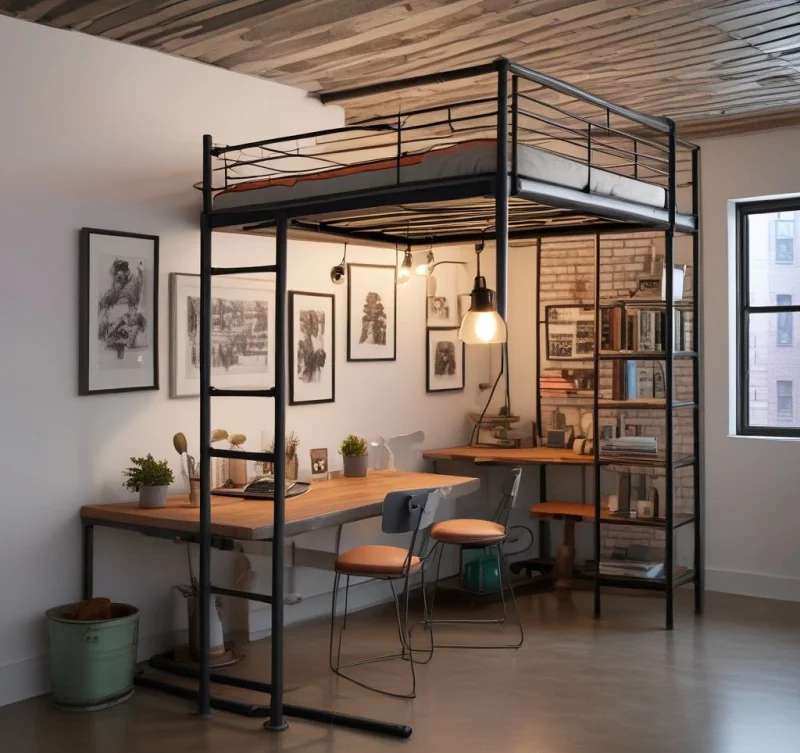 Industrial Metal Frame Design
