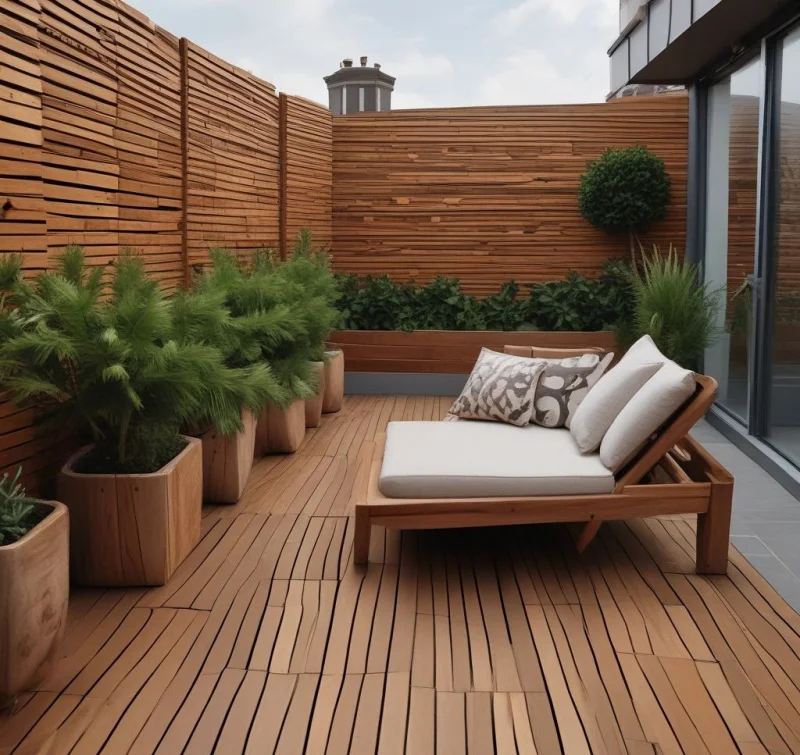 18 Creative Small Balcony Ideas - Transform Your Tiny Outdoor Space Install Wooden Deck Tiles for Instant Upgrade