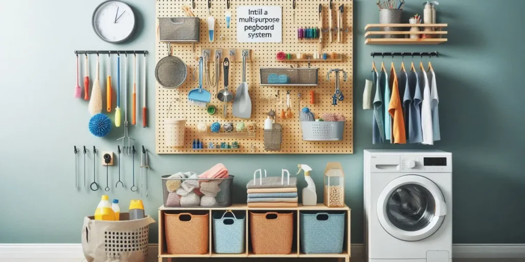 Transform Your Tiny Utility Room: 15 Genius Hacks for Maximum Function Install a Multi-Purpose Pegboard System