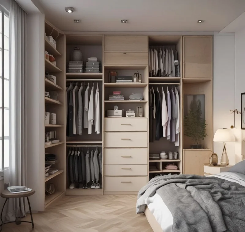 20 Smart Bedroom Wardrobe Ideas That Transform Your Space L-Shaped Corner Solutions