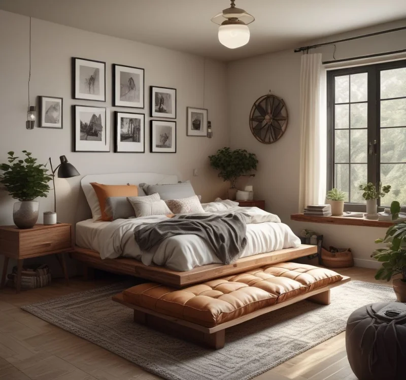 Low-Profile Ground-Level Seating for Casual Comfort
