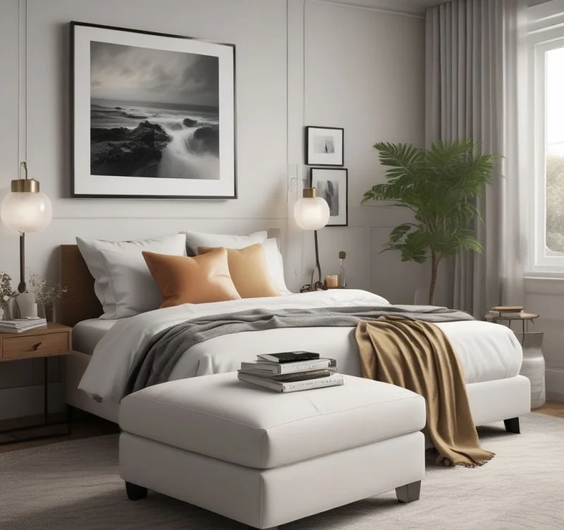23 Beautiful Bedroom Chair Designs That Will Transform Your Room Low-Profile Slipper Chair