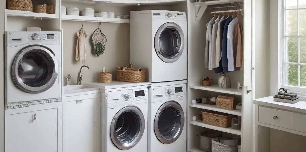 20+ Creative Laundry Room Cabinet Solutions for Every Home Mobile Cart Parking Stations