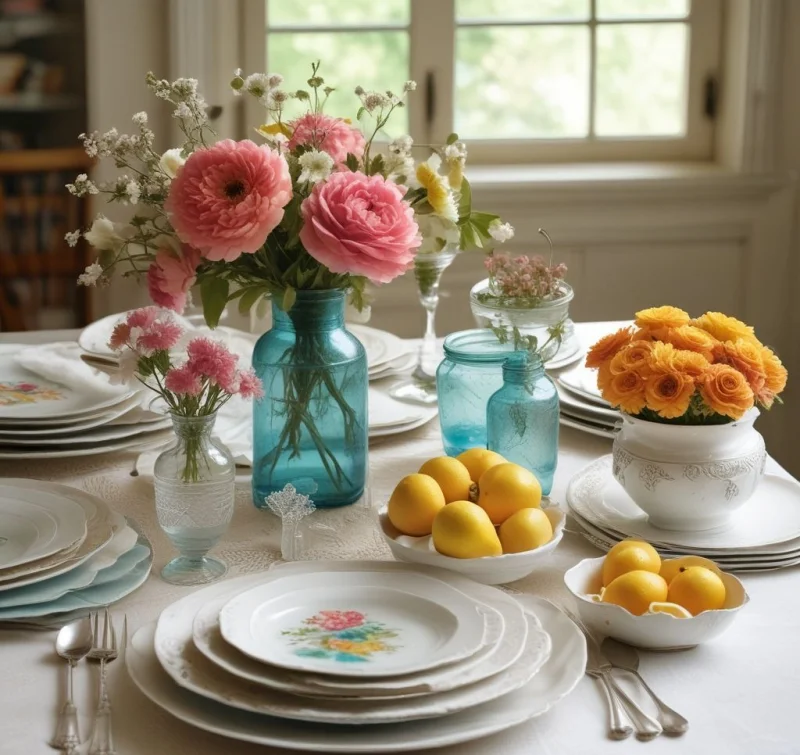 22 Creative Dining Table Styling Ideas That Will Transform Your Meals Nostalgic Vintage Charm