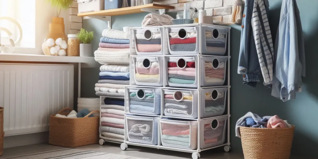 Transform Your Tiny Utility Room: 15 Genius Hacks for Maximum Function Organize Dirty Clothes with Collapsible Sorters
