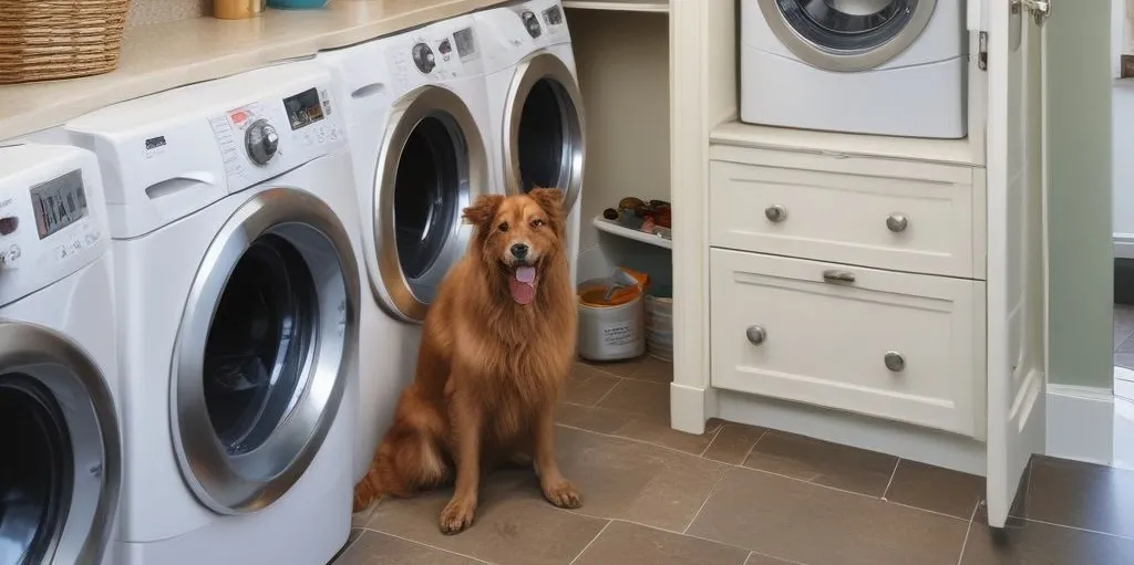 20+ Creative Laundry Room Cabinet Solutions for Every Home Pet Care Storage Solutions