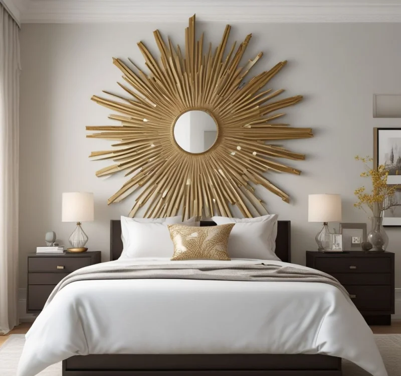 17 Stunning Mirror Ideas to Transform Your Bedroom Into a Luxurious Retreat Radiant Sunburst Mirror