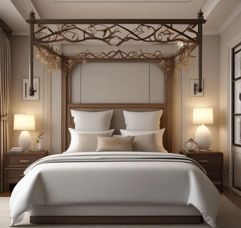 Romantic Canopy-Style Headboard
