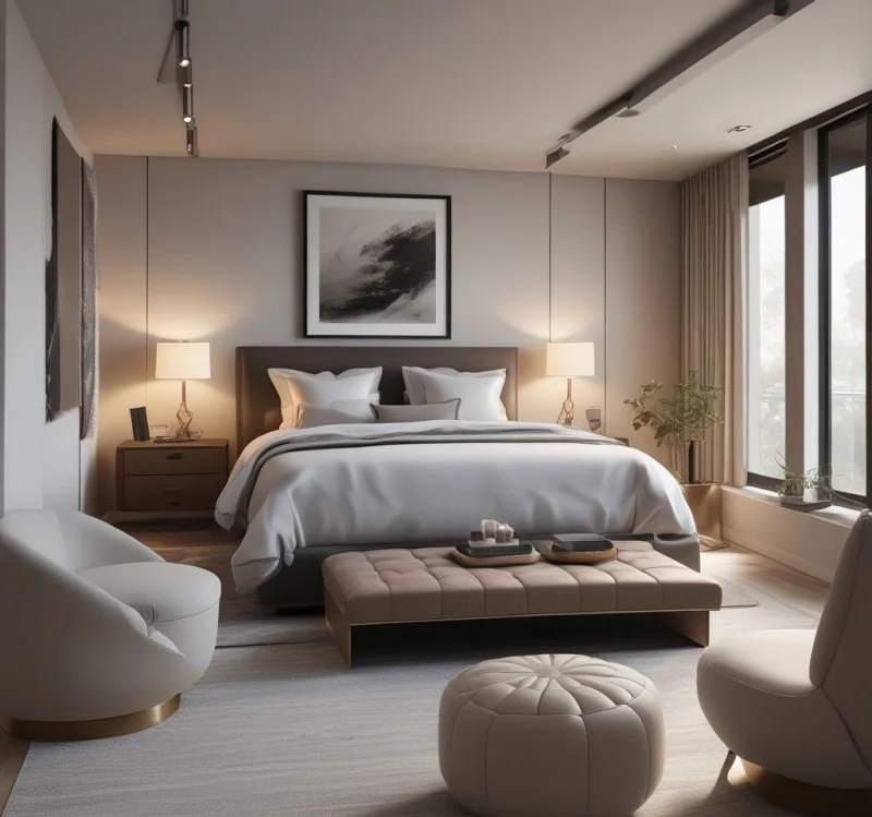 Sleek Contemporary Seating for Clean Aesthetics
