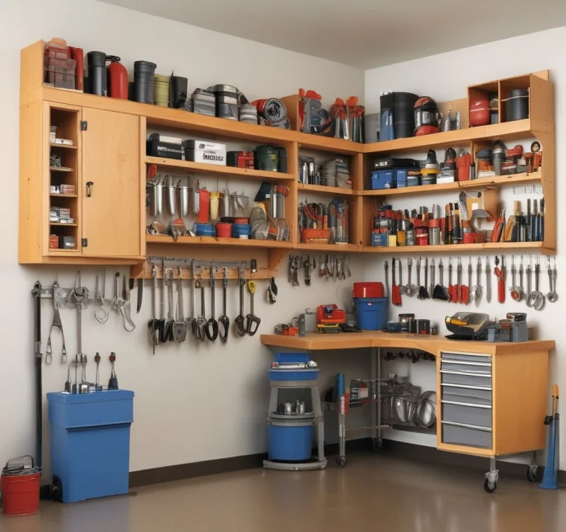 17 Smart Garage Workshop Layout Ideas for Maximum Productivity Smart Wall-Mounted Storage Solutions