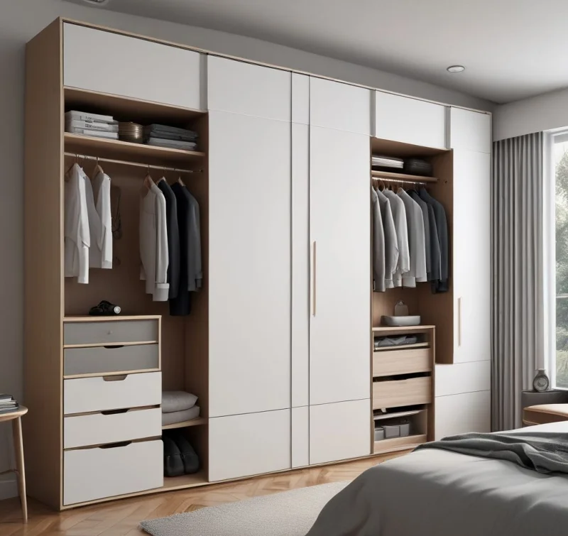 20 Smart Bedroom Wardrobe Ideas That Transform Your Space Smooth-Sliding Panel Wardrobes