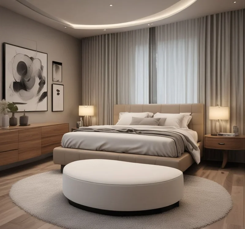 Soft-Curved Seating for Modern Appeal
