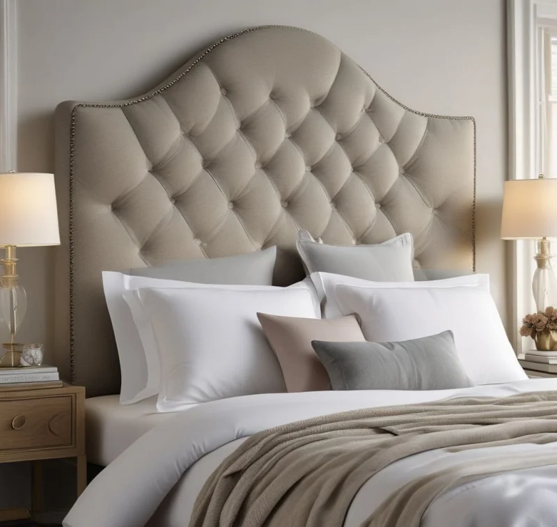 Soft Cushioned Fabric Headboard
