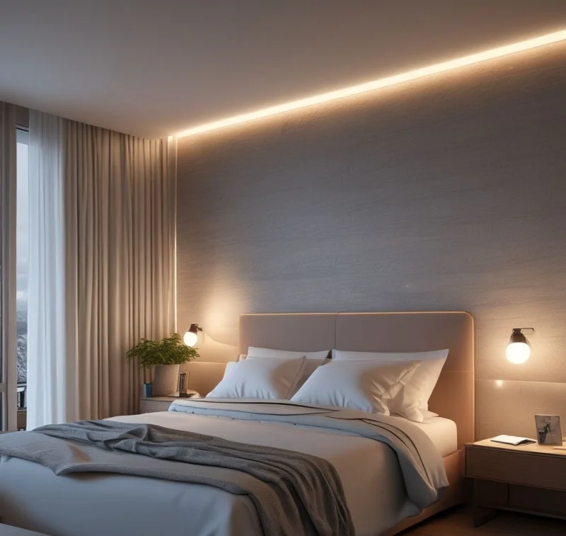 19 Stunning Bedroom Lighting Solutions That Will Transform Your Room Soft Nighttime Navigation Lights