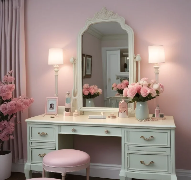 15 Beautiful Dressing Table Ideas to Transform Your Space Soften Your Space with Gentle Colors
