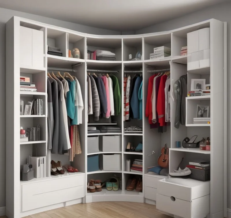 20 Smart Bedroom Wardrobe Ideas That Transform Your Space Space-Saving Corner Units