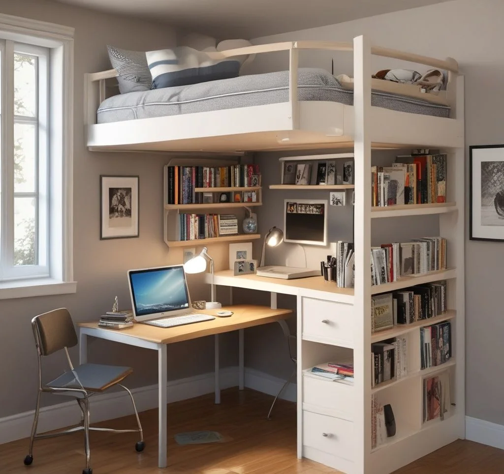 Study Station Loft Setup