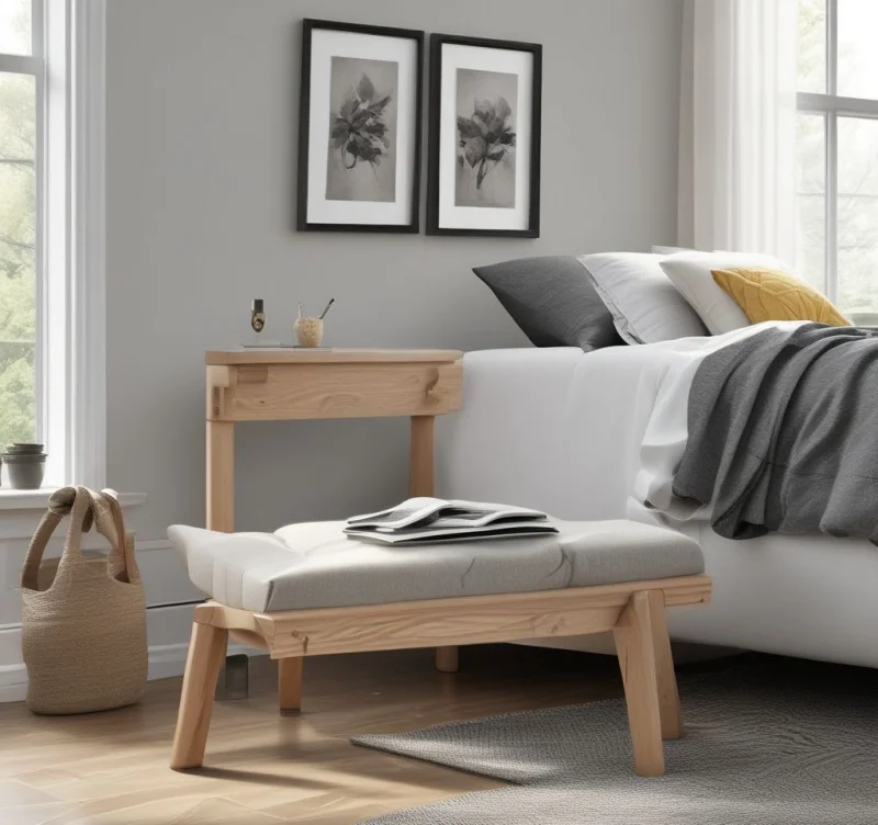 17 Beautiful Bedroom Bench Styles to Transform Your Space Supportive Backrest Design