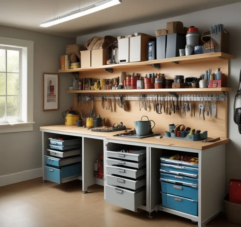 17 Smart Garage Workshop Layout Ideas for Maximum Productivity Versatile Multi-Function Furniture