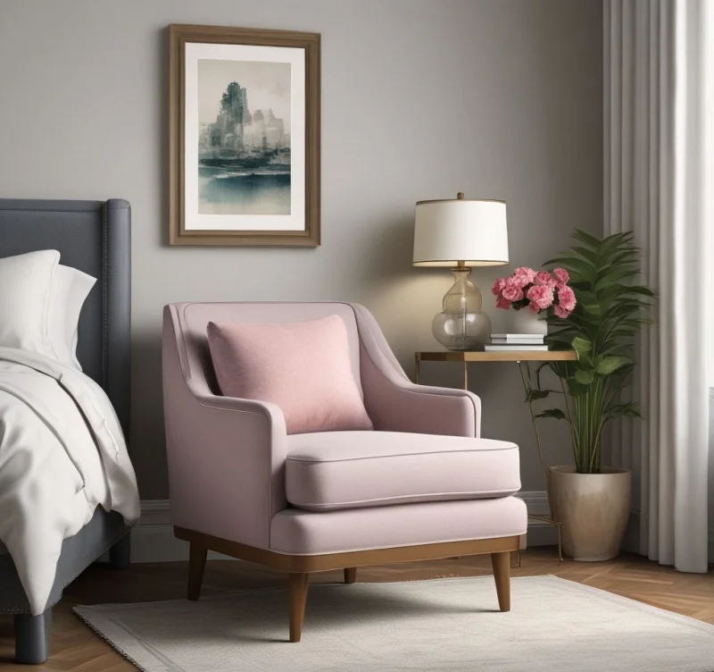23 Beautiful Bedroom Chair Designs That Will Transform Your Room Vintage Chair with Contemporary Updates