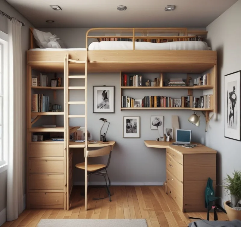 Walk-In Closet Loft Design
