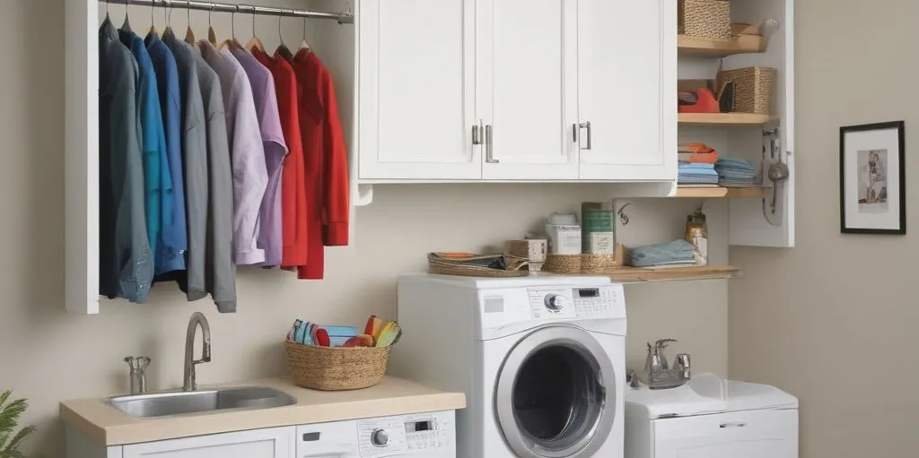 20+ Creative Laundry Room Cabinet Solutions for Every Home Wall Cabinets with Hanging Bars