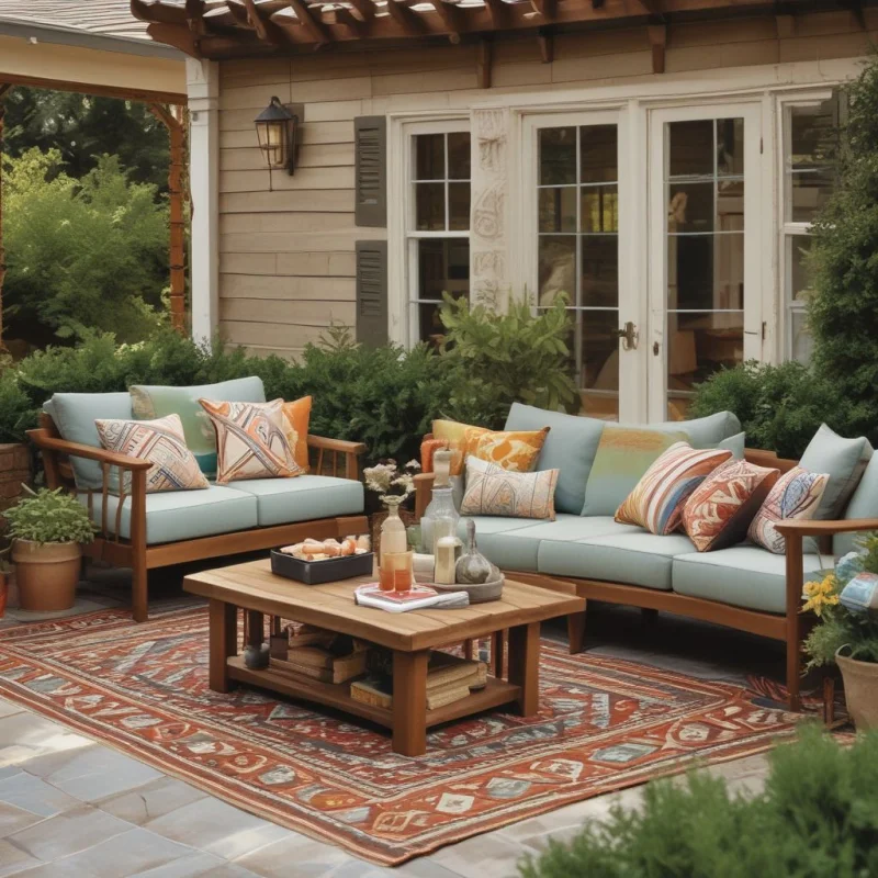 16 Stunning Garden Decoration Ideas to Transform Your Backyard Add Comfort with Outdoor Textiles
