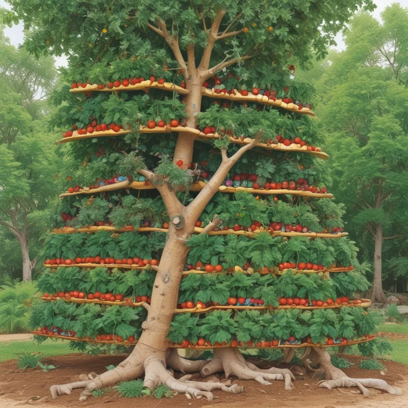 15 Smart Vegetable Garden Ideas for Maximum Harvest & Beauty Add Height with Productive Tree Layers