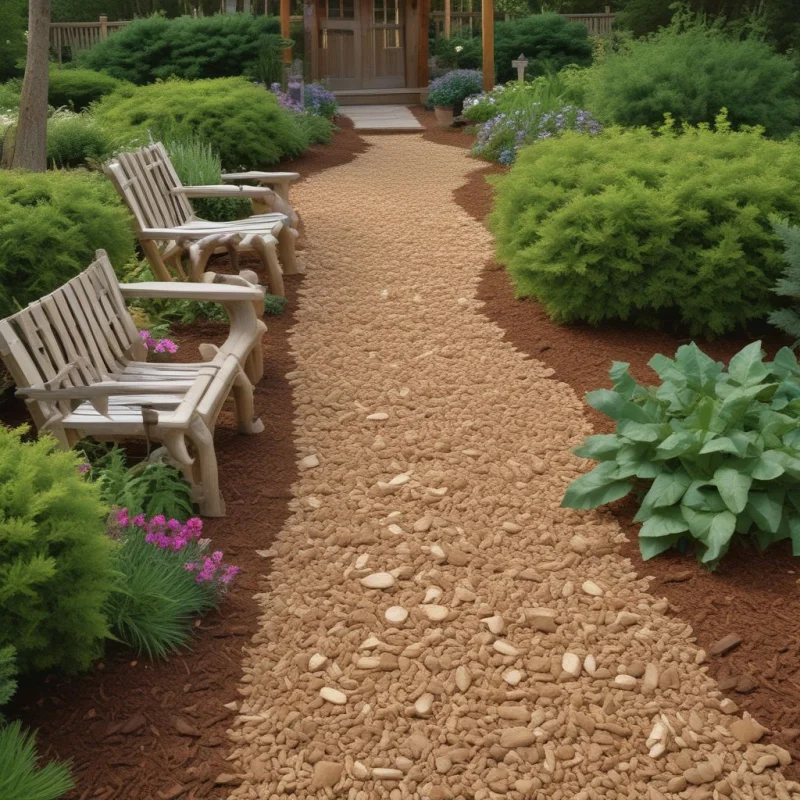 Aromatic Wood Chip Paths
