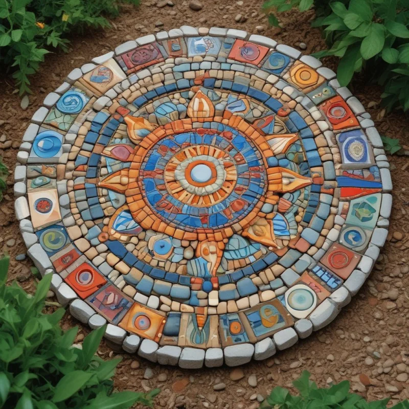 17 Boho Garden Ideas to Create Your Own Peace Haven Artistic Pathway Stones