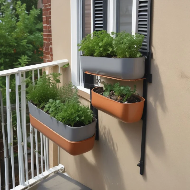 18 Creative Herb Garden Ideas to Transform Your Home Space Balcony Rail Containers