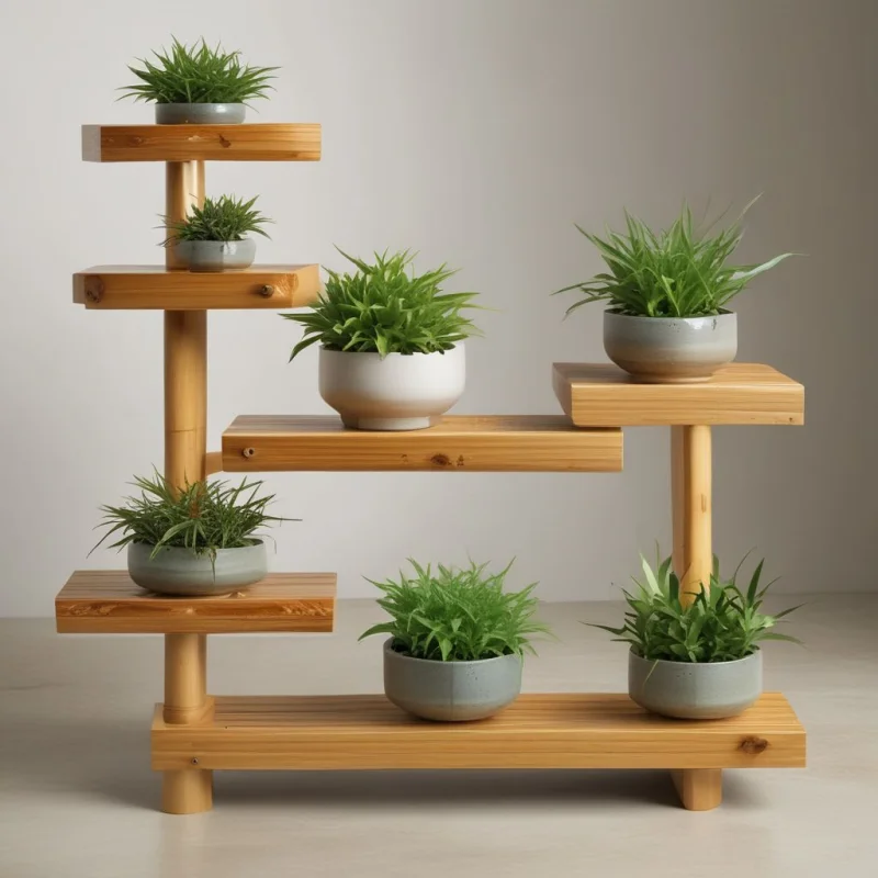 Bamboo Step Display
