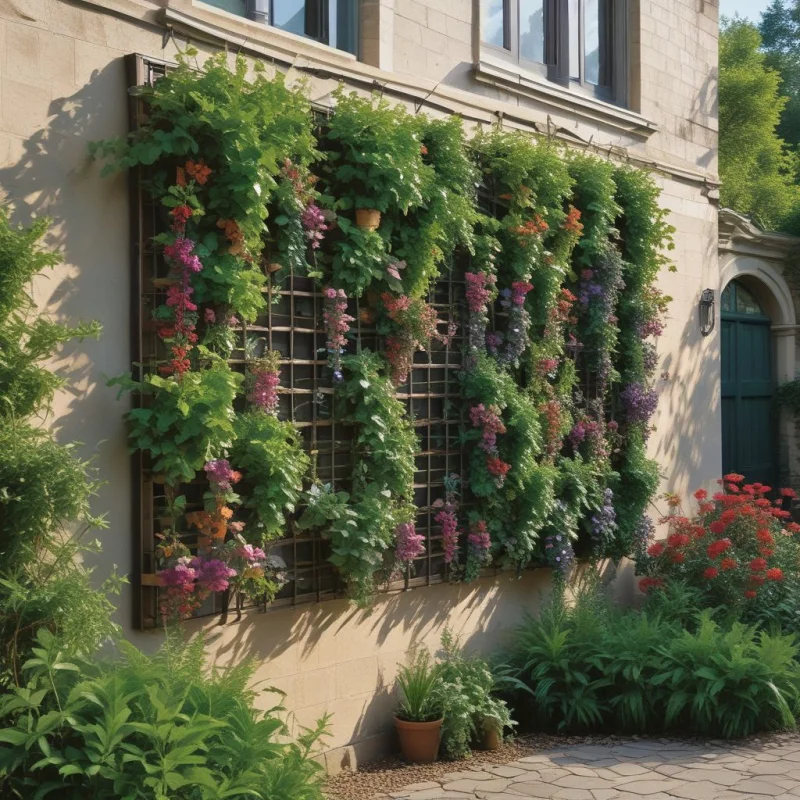 16 Stunning Garden Decoration Ideas to Transform Your Backyard Build Living Walls with Climbing Plants