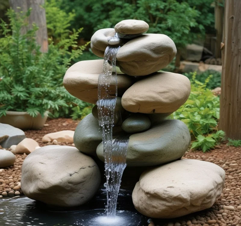 30 Creative Ways to Transform Your Yard with River Rock Magic Build Stunning Garden Fountains