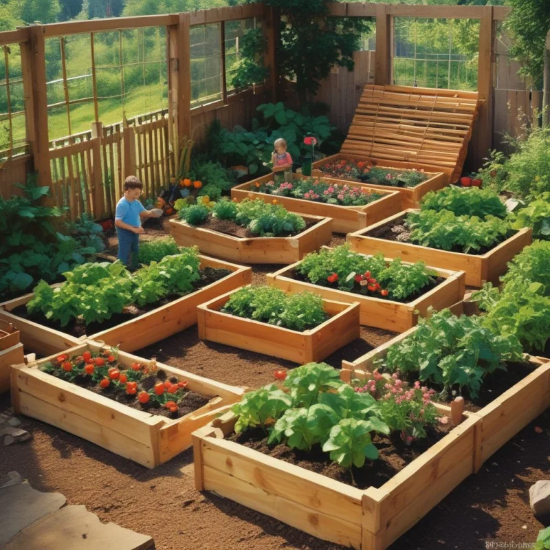 15 Stunning Raised Garden Bed Designs That Actually Work : Transform Your Backyard Child-Friendly Growing Space