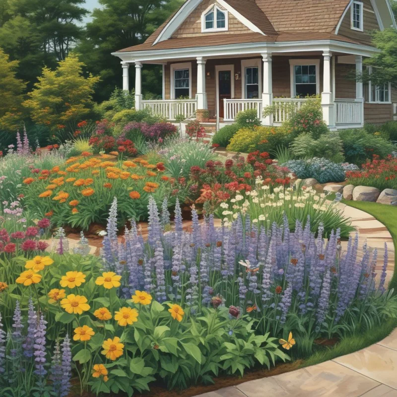 17 Beautiful Front Yard Garden Ideas to Transform Your Home's First Impression Choose Plants That Help Local Wildlife