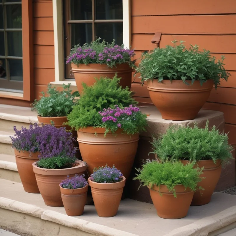 18 Creative Herb Garden Ideas to Transform Your Home Space Clay Pot Herb Cluster