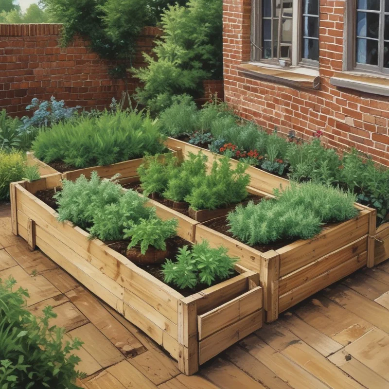 Compact Herb Growing Area
