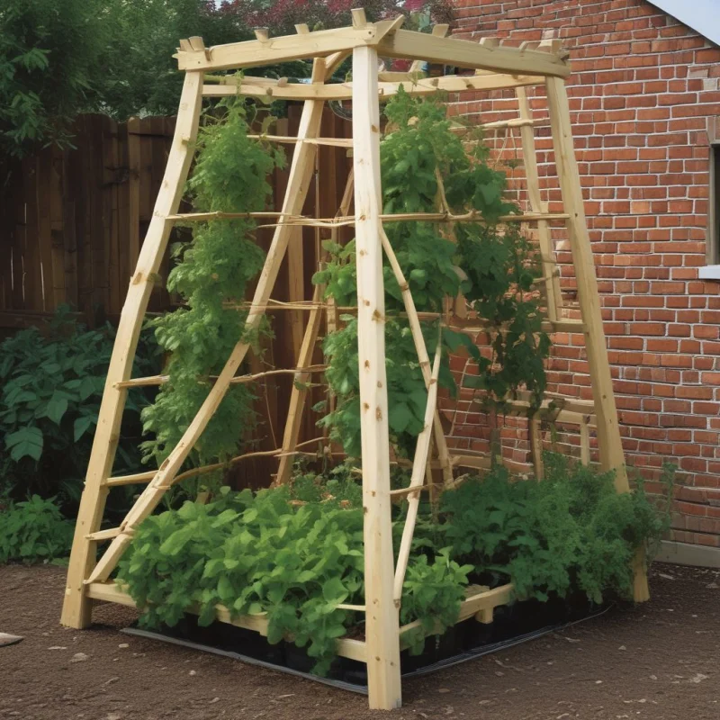 18 Creative Garden Trellis Designs for Stunning Climbing Plants Compact Pyramid Support