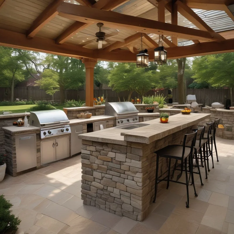 Complete Outdoor Kitchen Integration
