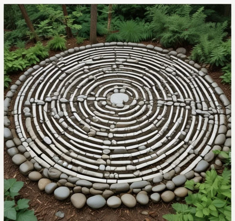 30 Creative Ways to Transform Your Yard with River Rock Magic Construct Contemplative Labyrinth Walkways