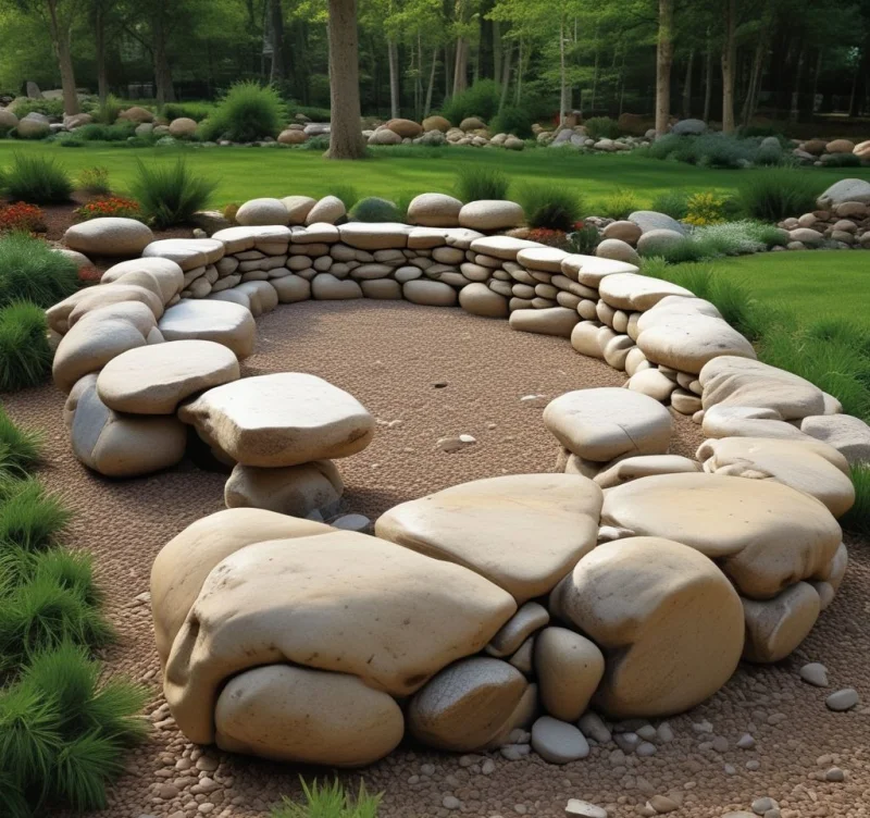 30 Creative Ways to Transform Your Yard with River Rock Magic Construct Natural Outdoor Seating